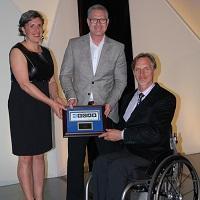 Maria Hudspith and Michael Negraeff Receiving Award