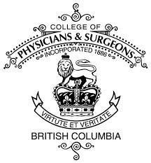 Logo for the College of Physician and Surgeons of British Columbia