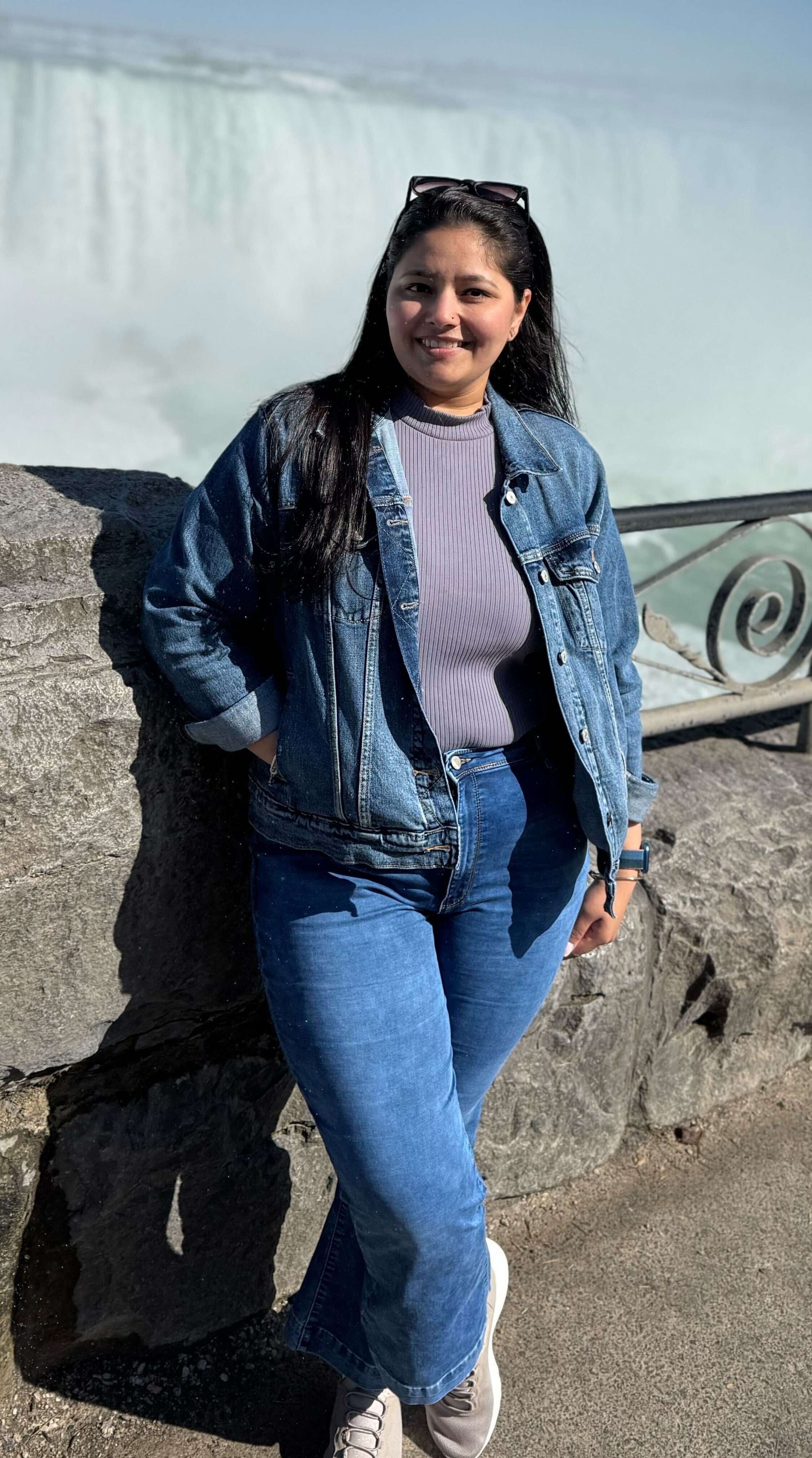 Picture of Pooja Panchal in nature.
